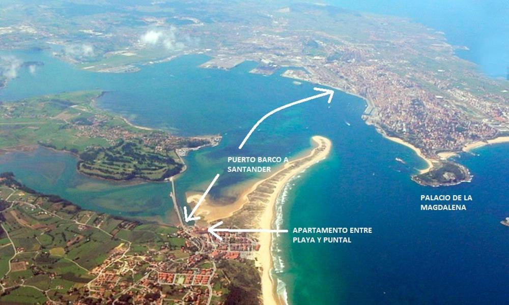 Entre Playa Y Puntal Lägenhet Somo Exteriör bild